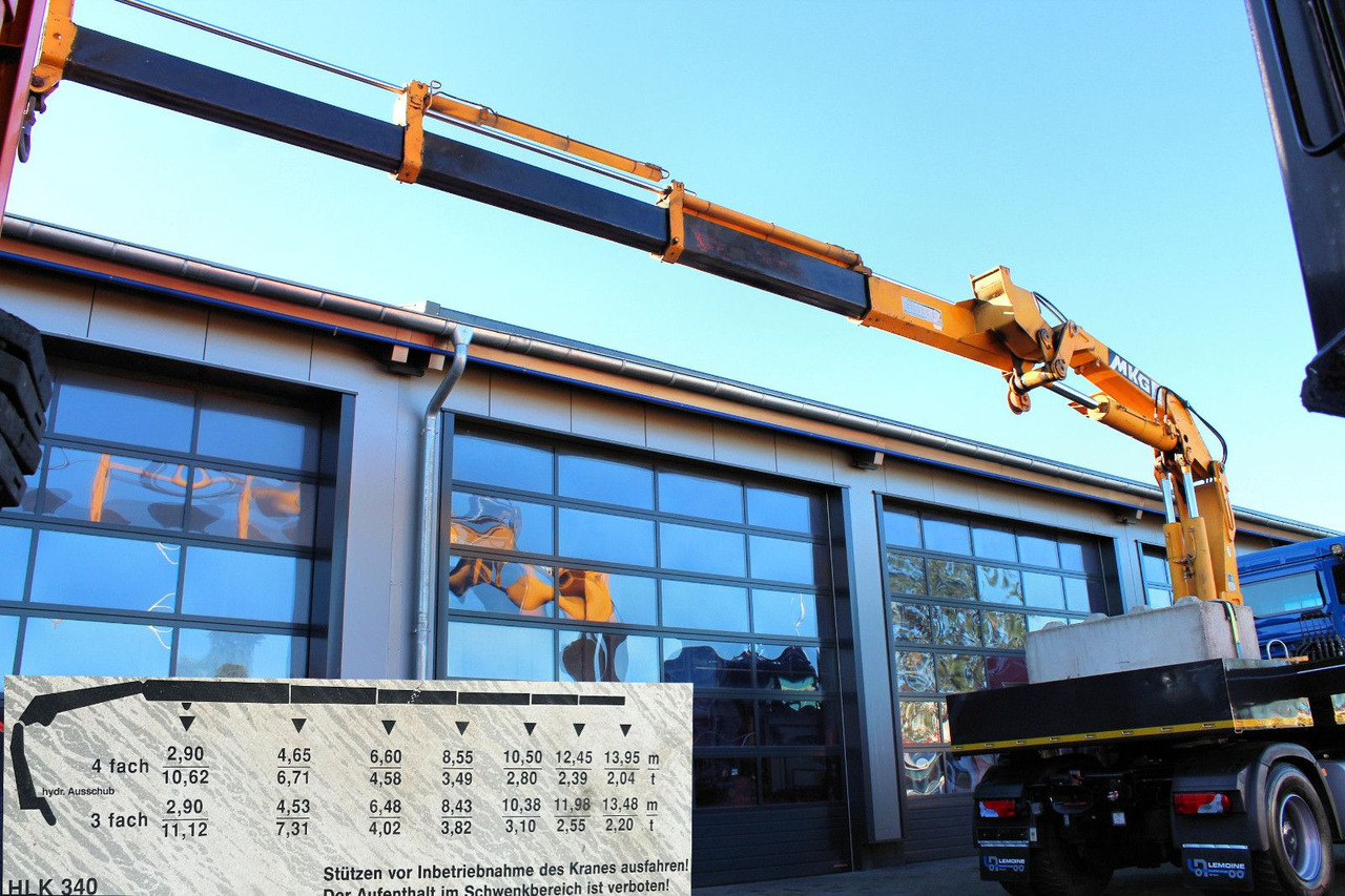 MAN TGS 18.480 4x4 BLS SZM+Pritsche MKG HLK 340 Kran - شاحنات مسطحة, شاحنة كرين: صورة 5 MAN TGS 18.480 4x4 BLS SZM+Pritsche MKG HLK 340 Kran - شاحنات مسطحة, شاحنة كرين: صورة 5