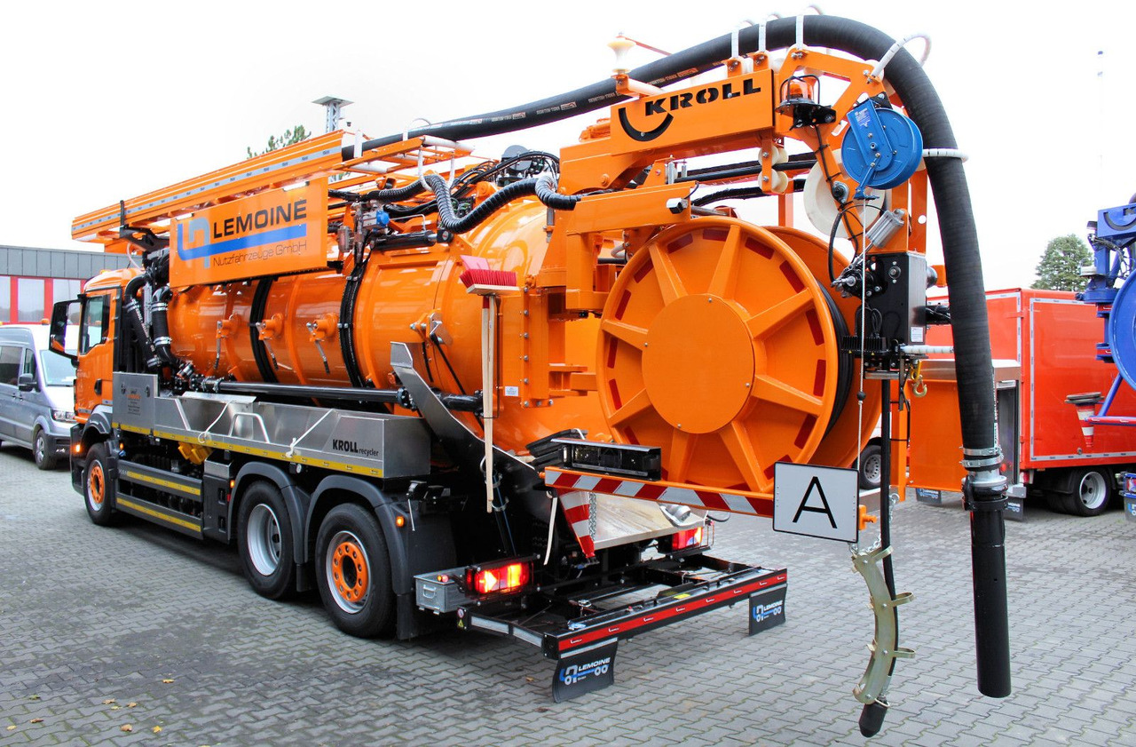 فراغ شاحنة MAN TGS 26.480 6x2 Kroll 13m³ WRG Wasserrückgewinner: صورة 6