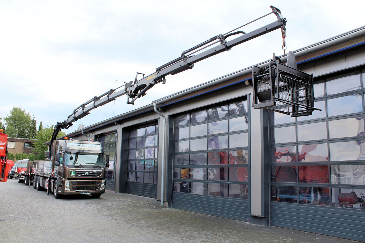 Volvo FM 420 6x2 Container-Pritsche+Kran PK 34.002+JIB - شاحنات مسطحة, شاحنة كرين: صورة 1 Volvo FM 420 6x2 Container-Pritsche+Kran PK 34.002+JIB - شاحنات مسطحة, شاحنة كرين: صورة 1
