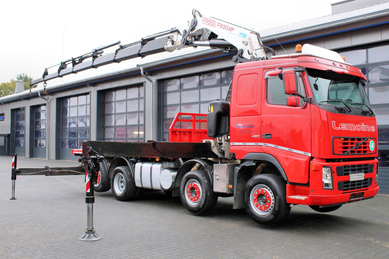 Volvo FM 480 8x2 Pritsche + FASSI F800XP Kran 6x - شاحنات مسطحة, شاحنة كرين: صورة 2 Volvo FM 480 8x2 Pritsche + FASSI F800XP Kran 6x - شاحنات مسطحة, شاحنة كرين: صورة 2