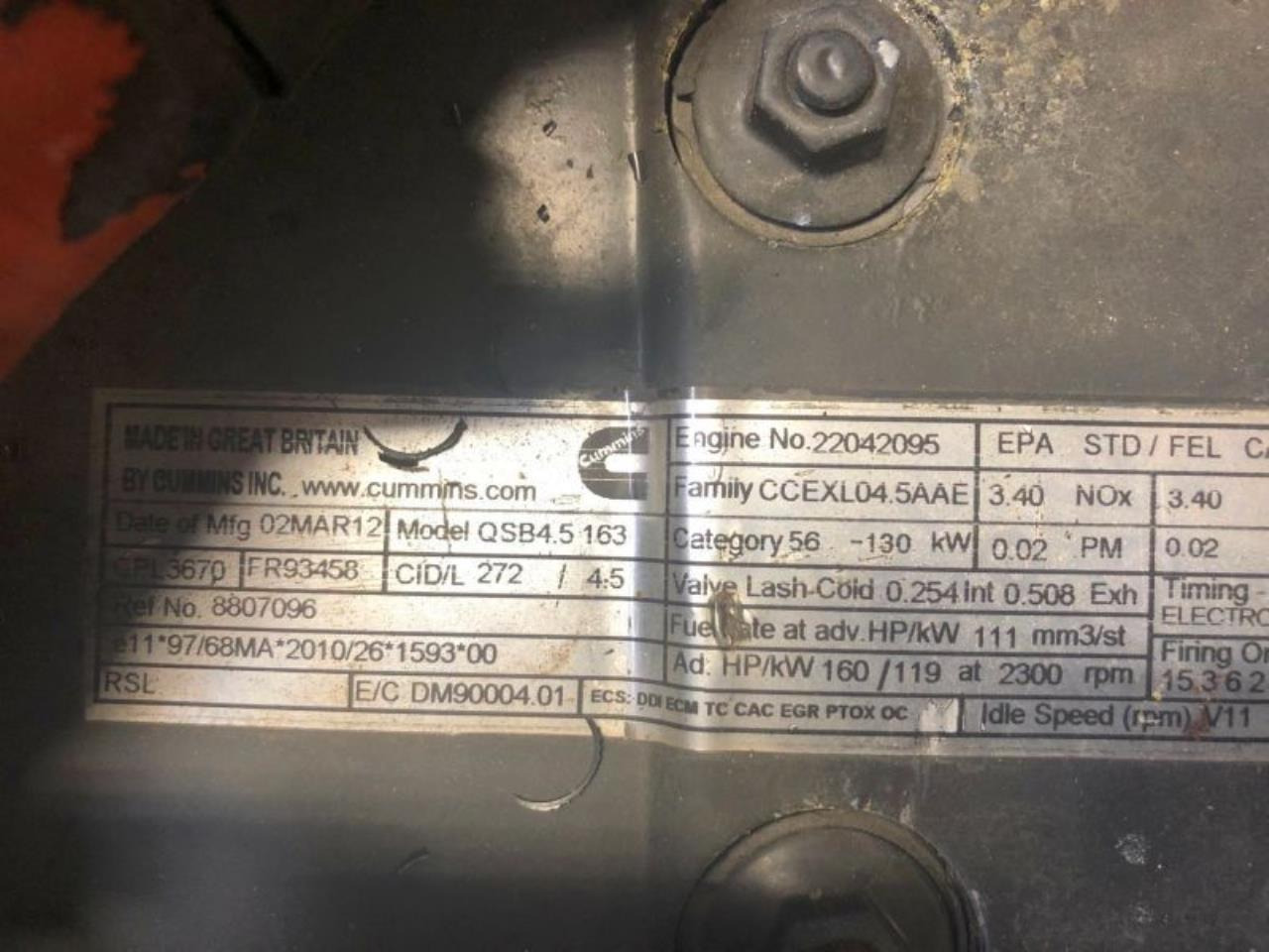 Cummins QSB4.5 163 - محرك: صورة 3 Cummins QSB4.5 163 - محرك: صورة 3