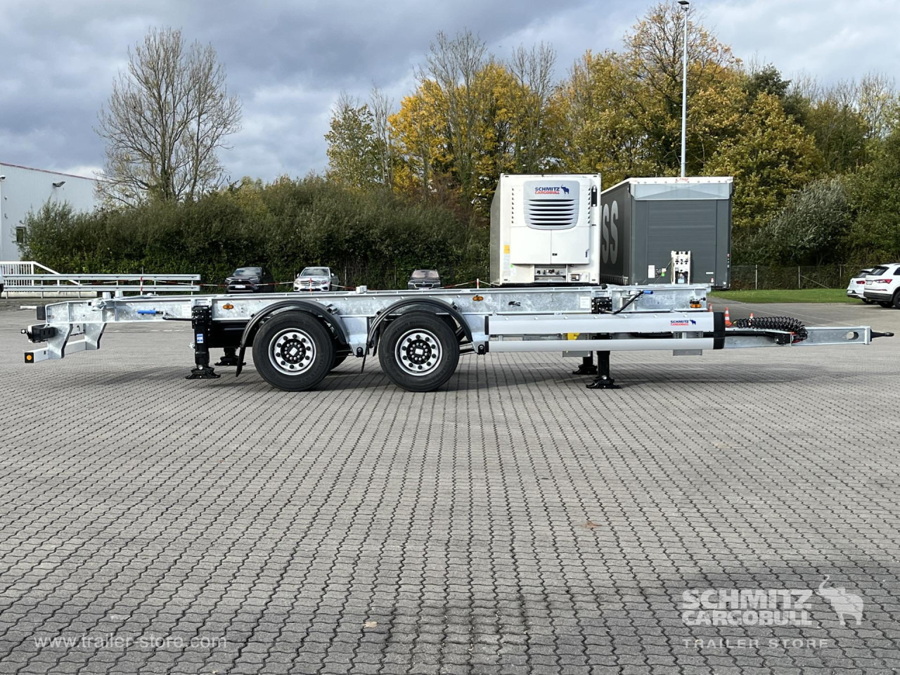 SCHMITZ Zentralachsanhänger Wechselfahrgestell - ناقل حاوية/ مقطورة بحاوية: صورة 2 SCHMITZ Zentralachsanhänger Wechselfahrgestell - ناقل حاوية/ مقطورة بحاوية: صورة 2
