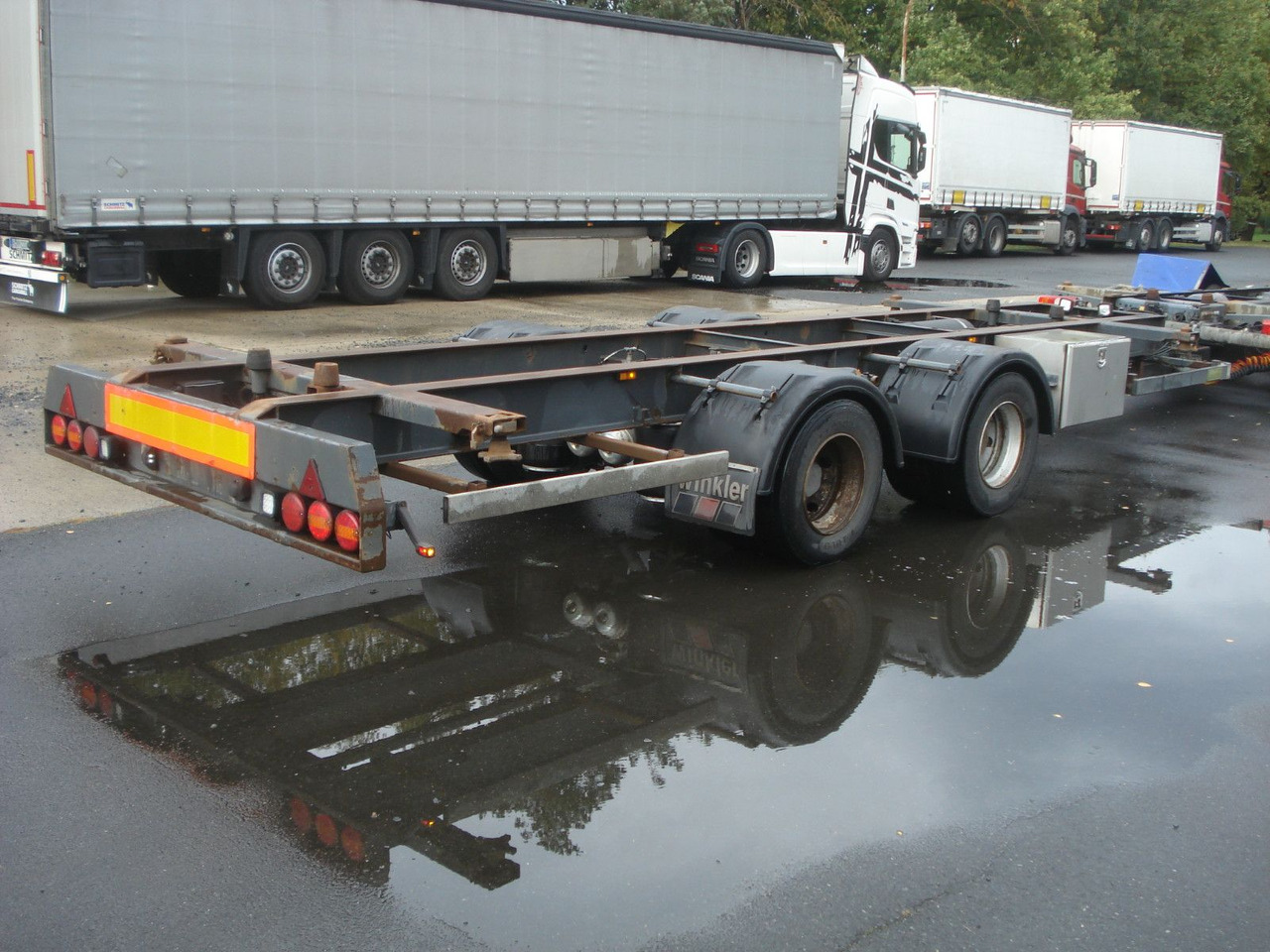 Krebs Jumbo Tandem für 7,82 WBs - ناقل حاوية/ مقطورة بحاوية: صورة 3 Krebs Jumbo Tandem für 7,82 WBs - ناقل حاوية/ مقطورة بحاوية: صورة 3