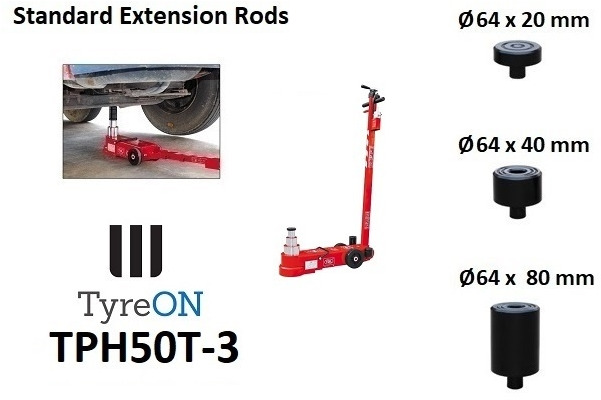 TPH50T-3 Air hydraulic jack 50 Tons - Minimum height 15 cm - معدات الورشة: صورة 2 TPH50T-3 Air hydraulic jack 50 Tons - Minimum height 15 cm - معدات الورشة: صورة 2