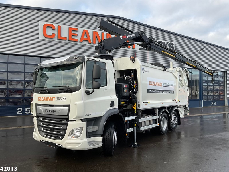 DAF FAN CF 340 Hiab 23 ton/meter laadkraan - شاحنة قمامة: صورة 1 DAF FAN CF 340 Hiab 23 ton/meter laadkraan - شاحنة قمامة: صورة 1