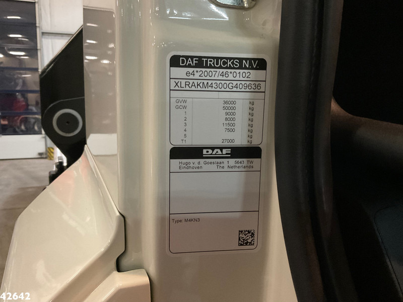 شاحنة برافعة خطافية, شاحنة كرين DAF FAQ CF 430 HMF 28 Tonmeter laadkraan: صورة 17