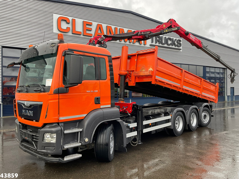 MAN TGS 35.400 8x4 Euro 6 Palfinger 17 Tonmeter Z-kraan - شاحنة قلاب, شاحنة كرين: صورة 1 MAN TGS 35.400 8x4 Euro 6 Palfinger 17 Tonmeter Z-kraan - شاحنة قلاب, شاحنة كرين: صورة 1