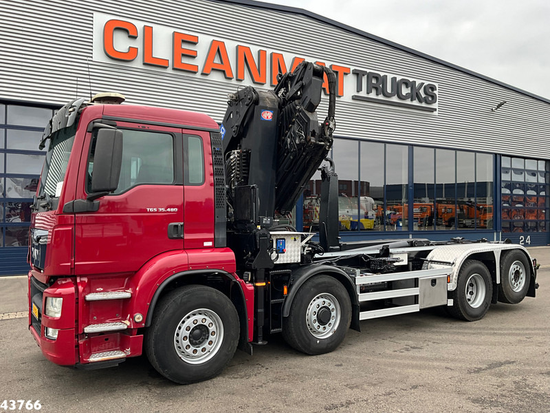 MAN TGS 35.480 8x4H Euro 6 HMF 40 Tonmeter laadkraan + Fly-Jib - شاحنة كرين: صورة 2 MAN TGS 35.480 8x4H Euro 6 HMF 40 Tonmeter laadkraan + Fly-Jib - شاحنة كرين: صورة 2