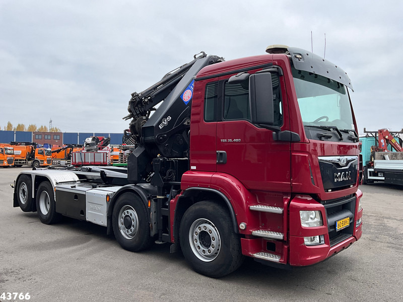MAN TGS 35.480 8x4H Euro 6 HMF 40 Tonmeter laadkraan + Fly-Jib - شاحنة برافعة خطافية, شاحنة كرين: صورة 3 MAN TGS 35.480 8x4H Euro 6 HMF 40 Tonmeter laadkraan + Fly-Jib - شاحنة برافعة خطافية, شاحنة كرين: صورة 3