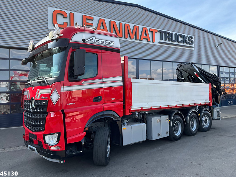 Mercedes-Benz Arocs 3263 8x4 Euro 6 Hiab 37 Tonmeter laadkraan + Fly-Jib - شاحنة قلاب, شاحنة كرين: صورة 3 Mercedes-Benz Arocs 3263 8x4 Euro 6 Hiab 37 Tonmeter laadkraan + Fly-Jib - شاحنة قلاب, شاحنة كرين: صورة 3