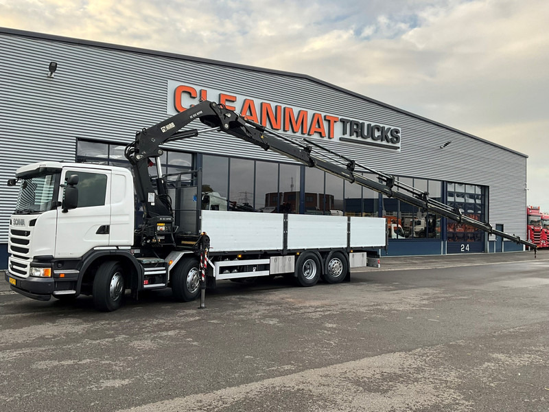Scania G 450 8x2 Euro 6 Hiab 32 Tonmeter laadkraan Just 114.221 km! - شاحنة كرين: صورة 1 Scania G 450 8x2 Euro 6 Hiab 32 Tonmeter laadkraan Just 114.221 km! - شاحنة كرين: صورة 1