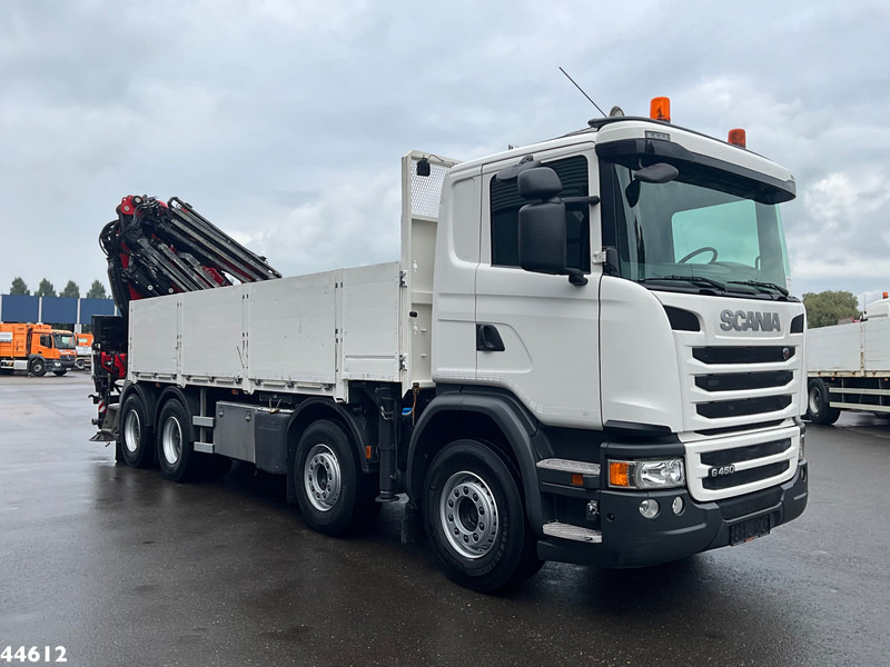 Scania G 450 8x4 Euro 6 Fassi 66 Tonmeter laadkraan + Fly-jib Just 176.555 Km! - شاحنة كرين: صورة 4 Scania G 450 8x4 Euro 6 Fassi 66 Tonmeter laadkraan + Fly-jib Just 176.555 Km! - شاحنة كرين: صورة 4