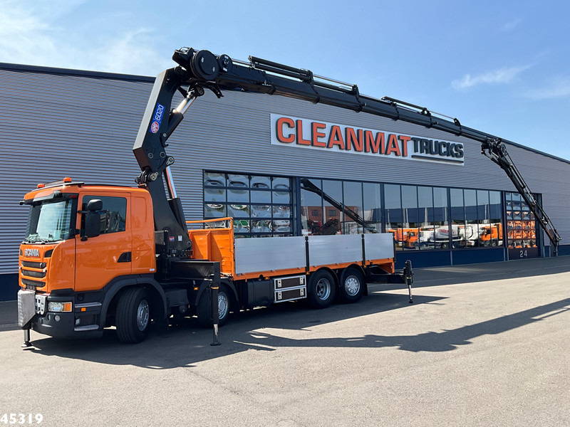 Scania G 450 Euro 6 HMF 60 Tonmeter laadkraan + Fly-Jib - شاحنة كرين: صورة 1 Scania G 450 Euro 6 HMF 60 Tonmeter laadkraan + Fly-Jib - شاحنة كرين: صورة 1