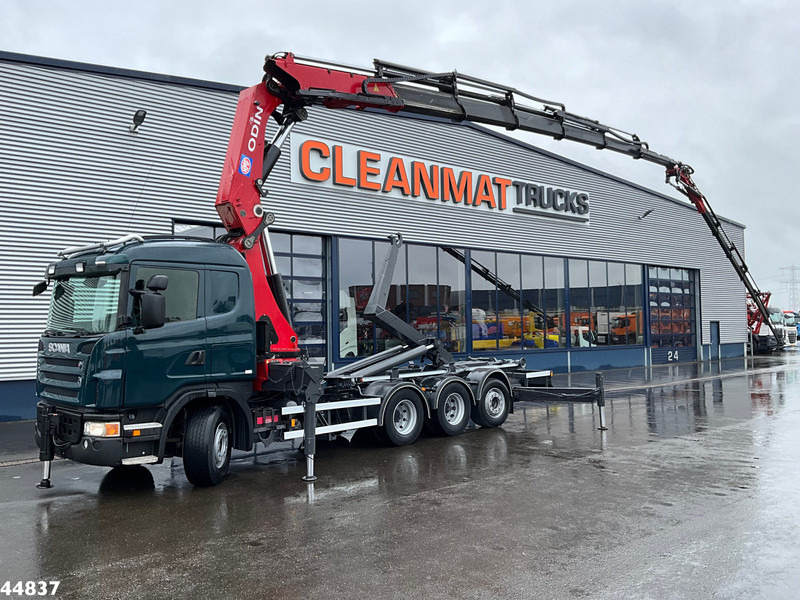 Scania G480 8x4 HMF 60 Tonmeter laadkraan + Fly-jib - شاحنة برافعة خطافية, شاحنة كرين: صورة 1 Scania G480 8x4 HMF 60 Tonmeter laadkraan + Fly-jib - شاحنة برافعة خطافية, شاحنة كرين: صورة 1