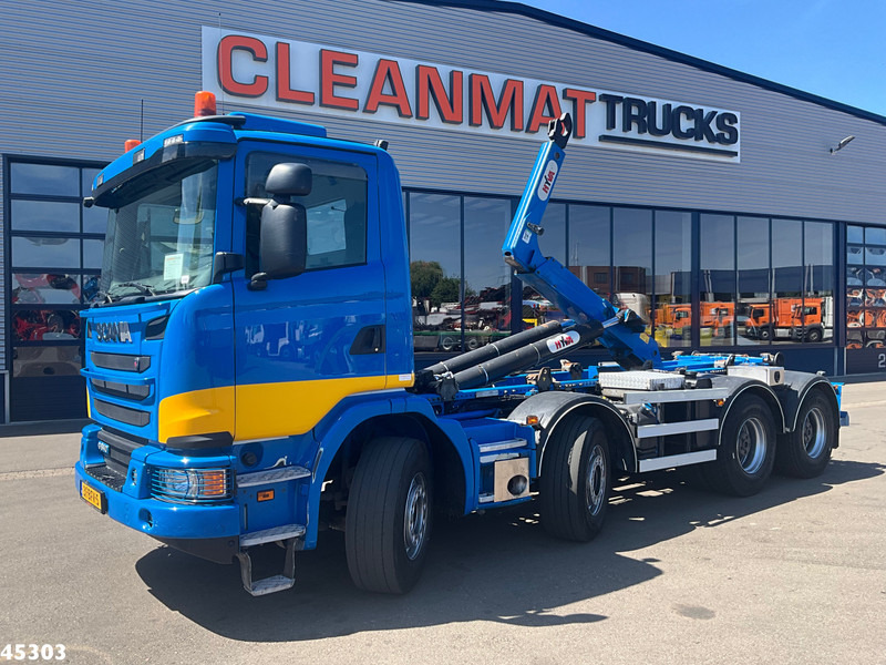 Scania G490 8x4 Euro 6 Hyva 30 Ton haakarmsysteem - شاحنة برافعة خطافية: صورة 1 Scania G490 8x4 Euro 6 Hyva 30 Ton haakarmsysteem - شاحنة برافعة خطافية: صورة 1