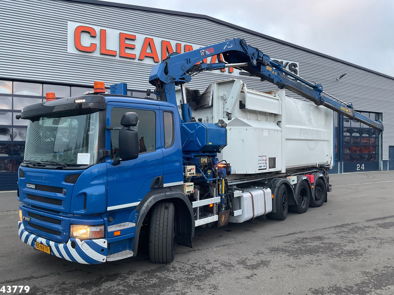 Scania P 360 8x2 Hiab 21 Tonmeter laadkraan - شاحنة برافعة خطافية, شاحنة كرين: صورة 1 Scania P 360 8x2 Hiab 21 Tonmeter laadkraan - شاحنة برافعة خطافية, شاحنة كرين: صورة 1