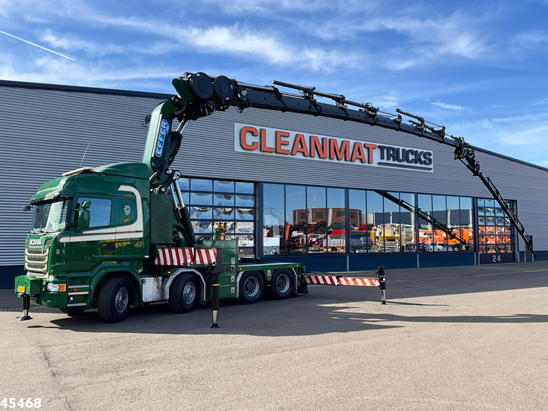 Scania R 490 8x4 Euro 6 Effer 140 Tonmeter laadkraan + Fly-Jib Just 283.508 km - شاحنة كرين: صورة 1 Scania R 490 8x4 Euro 6 Effer 140 Tonmeter laadkraan + Fly-Jib Just 283.508 km - شاحنة كرين: صورة 1