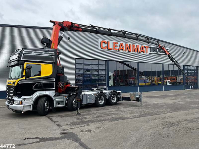 Scania R500 8x4 V8 Retarder Palfinger 53 Tonmeter laadkraan + Fly-Jib - مقطورة السحب: صورة 1 Scania R500 8x4 V8 Retarder Palfinger 53 Tonmeter laadkraan + Fly-Jib - مقطورة السحب: صورة 1