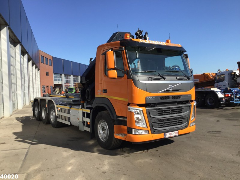 Volvo FM 420 8x2 HMF 28 ton/meter laadkraan Welvaarts weighing system - شاحنة برافعة خطافية, شاحنة كرين: صورة 5 Volvo FM 420 8x2 HMF 28 ton/meter laadkraan Welvaarts weighing system - شاحنة برافعة خطافية, شاحنة كرين: صورة 5