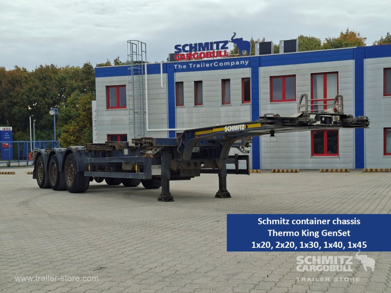 SCHMITZ Containerchassis Standard - ناقل حاوية/ نصف مقطورة بحاوية: صورة 1 SCHMITZ Containerchassis Standard - ناقل حاوية/ نصف مقطورة بحاوية: صورة 1