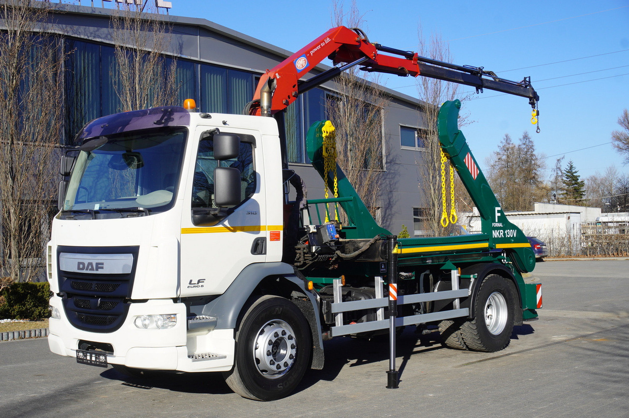 DAF LF 18.310 E6 / Skip loader Fornal NKR 130V / HDS HMF 735 K2 / Manual gearbox - شاحنة لودر انزلاقي, شاحنة كرين: صورة 2 DAF LF 18.310 E6 / Skip loader Fornal NKR 130V / HDS HMF 735 K2 / Manual gearbox - شاحنة لودر انزلاقي, شاحنة كرين: صورة 2