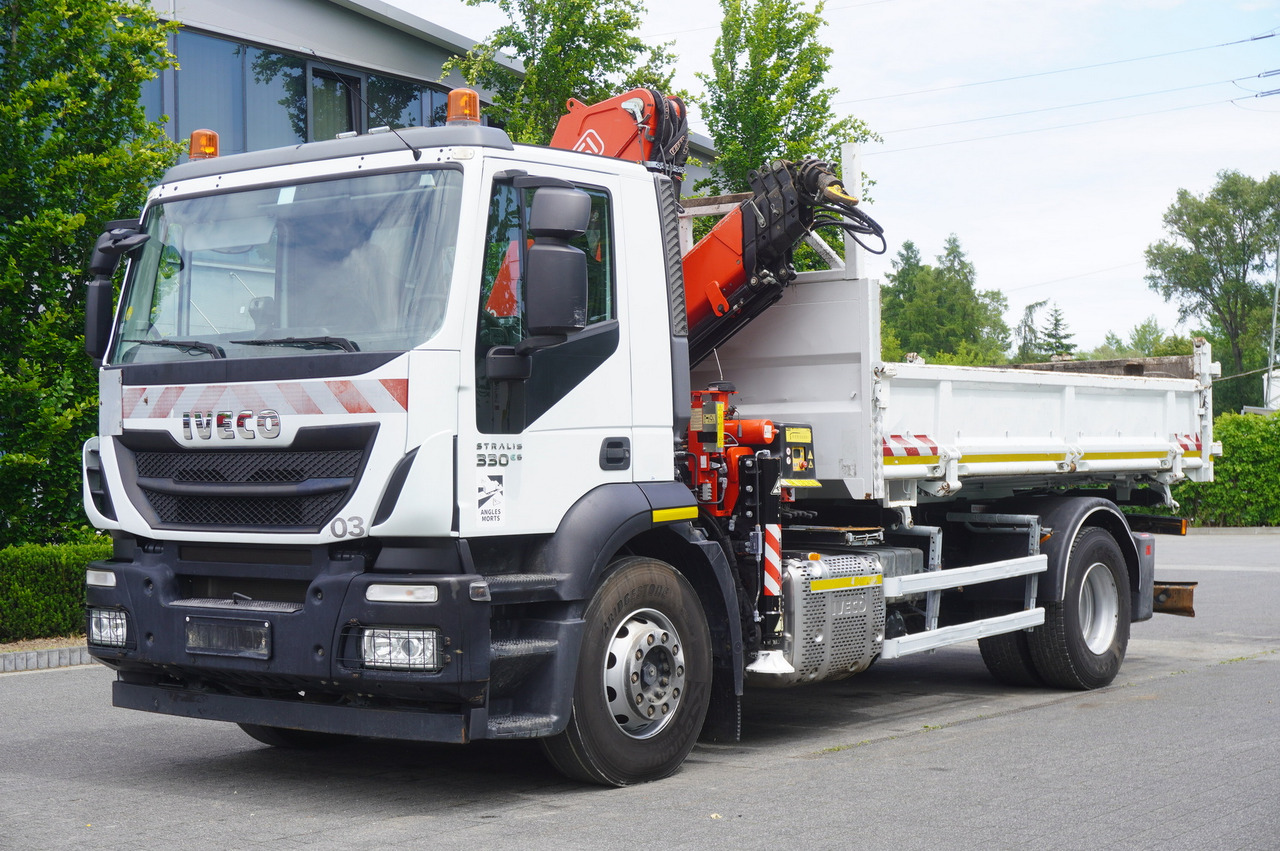IVECO STRALIS 330 E6 / FASSI 195A 8.5 T / 3-side tipper - شاحنة كرين: صورة 2 IVECO STRALIS 330 E6 / FASSI 195A 8.5 T / 3-side tipper - شاحنة كرين: صورة 2