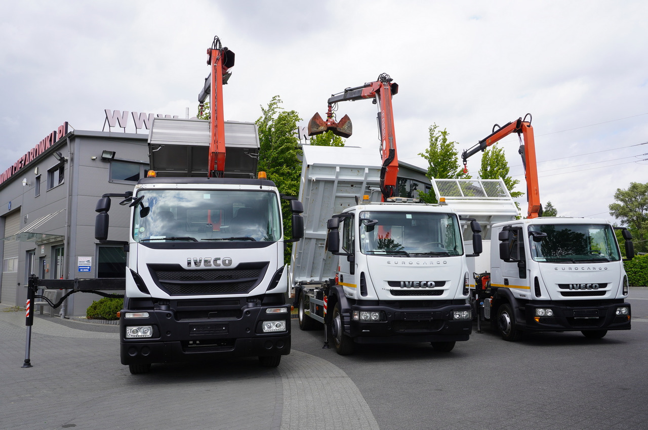 IVECO Stralis 310 E6 / NEW 3-sided tipper / Fassi F135 crane with remote control - شاحنات مسطحة, شاحنة كرين: صورة 3 IVECO Stralis 310 E6 / NEW 3-sided tipper / Fassi F135 crane with remote control - شاحنات مسطحة, شاحنة كرين: صورة 3
