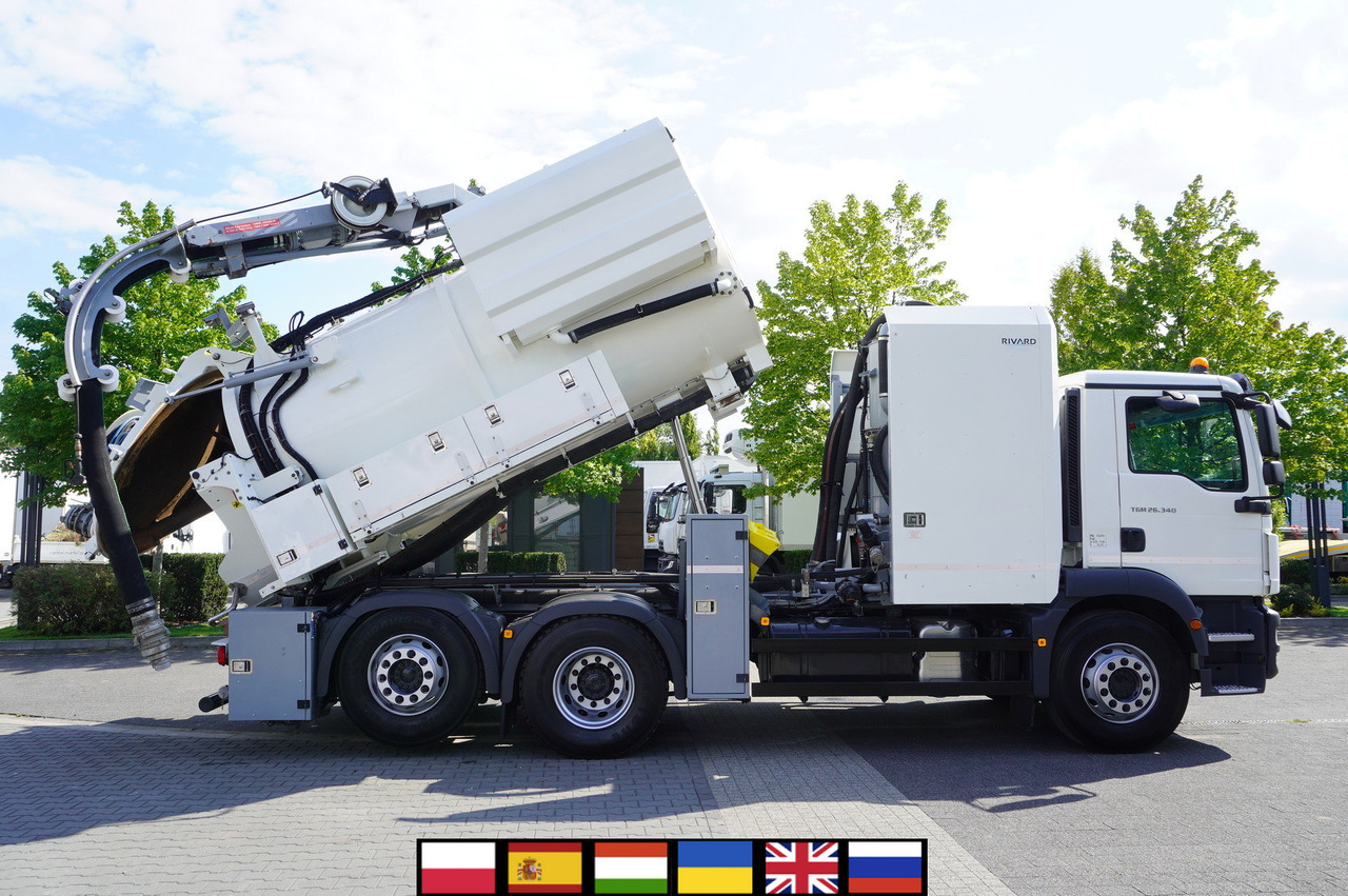 MAN TGM 26.340 E6 / RIVARD sewage cleaner 11.8 m3 / 170 tho. km / steered axle - فراغ شاحنة: صورة 1 MAN TGM 26.340 E6 / RIVARD sewage cleaner 11.8 m3 / 170 tho. km / steered axle - فراغ شاحنة: صورة 1