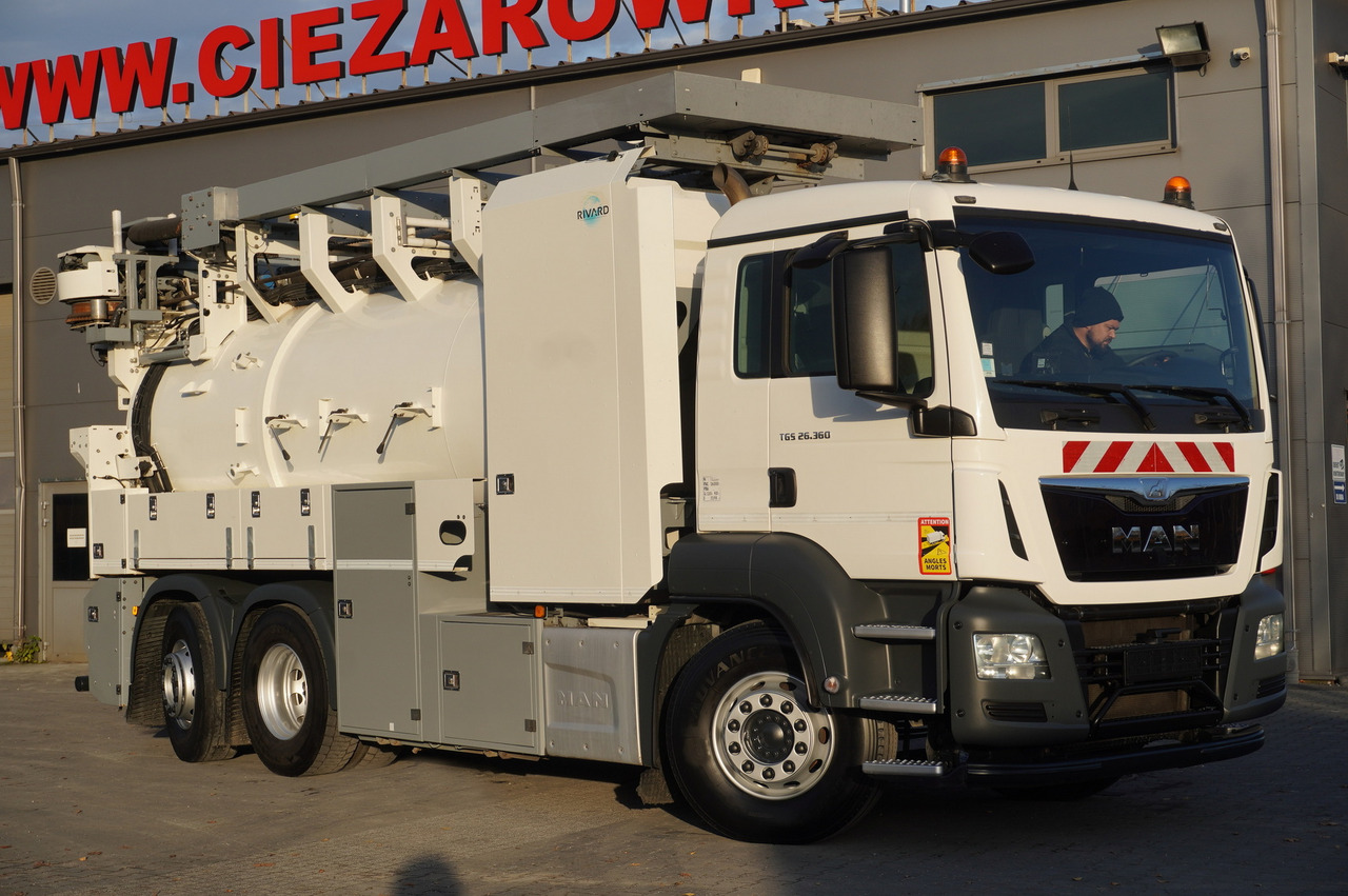 MAN TGS 26.360 E6 / RIVARD sewage cleaner 18 m3 / 180 tho. km / steering axle / 2 units - فراغ شاحنة: صورة 2 MAN TGS 26.360 E6 / RIVARD sewage cleaner 18 m3 / 180 tho. km / steering axle / 2 units - فراغ شاحنة: صورة 2