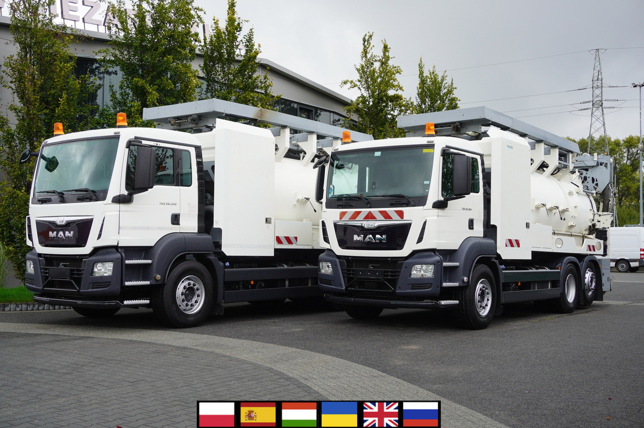 MAN TGS 26.360 E6 / RIVARD sewage cleaner 18 m3 / 90 tho. km / steering axle / 2 units - فراغ شاحنة: صورة 1 MAN TGS 26.360 E6 / RIVARD sewage cleaner 18 m3 / 90 tho. km / steering axle / 2 units - فراغ شاحنة: صورة 1