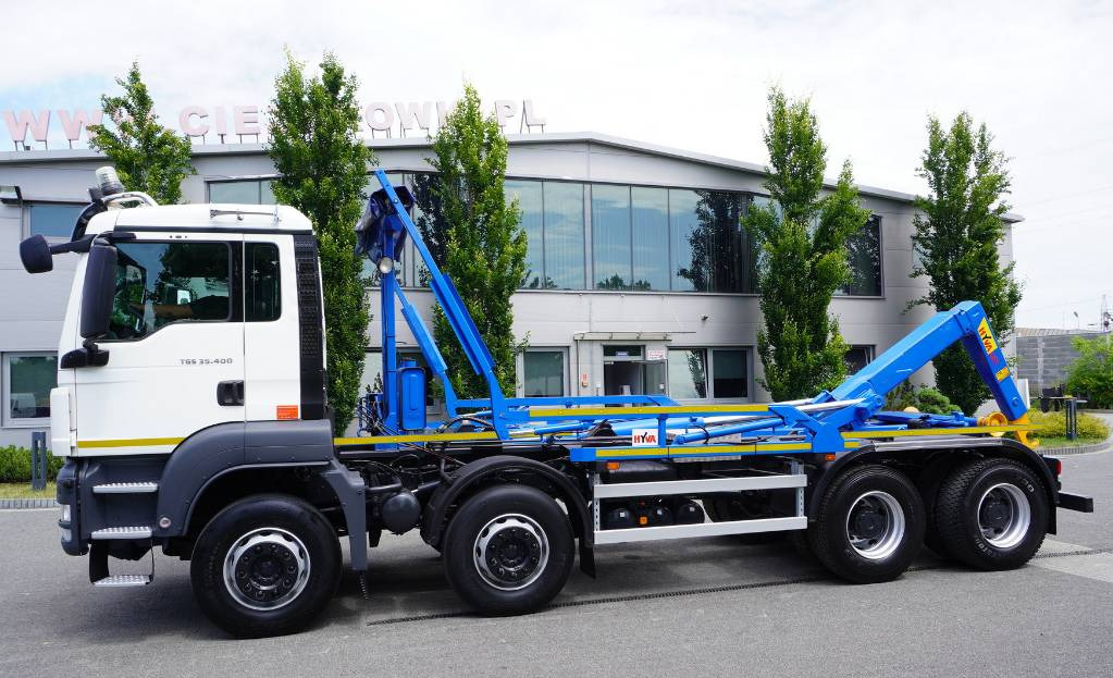 MAN TGS 35.400 8×4 HYVA LIFT 32.56 SE hooklift - شاحنة برافعة خطافية: صورة 2 MAN TGS 35.400 8×4 HYVA LIFT 32.56 SE hooklift - شاحنة برافعة خطافية: صورة 2