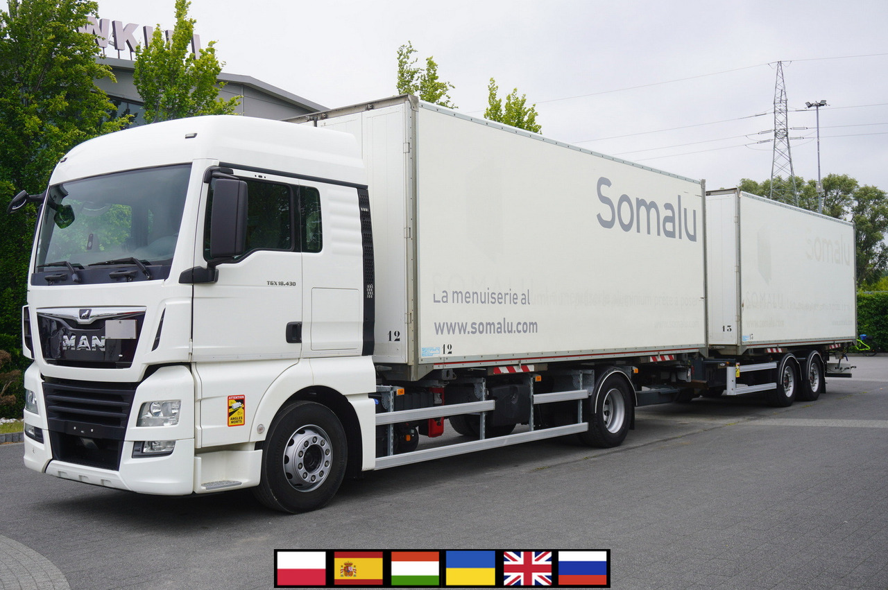 MAN TGX 18.430 / 18 EPAL box / Fruehauf 18 EPAL box trailer / 2021 - شاحنة صندوقية: صورة 1 MAN TGX 18.430 / 18 EPAL box / Fruehauf 18 EPAL box trailer / 2021 - شاحنة صندوقية: صورة 1