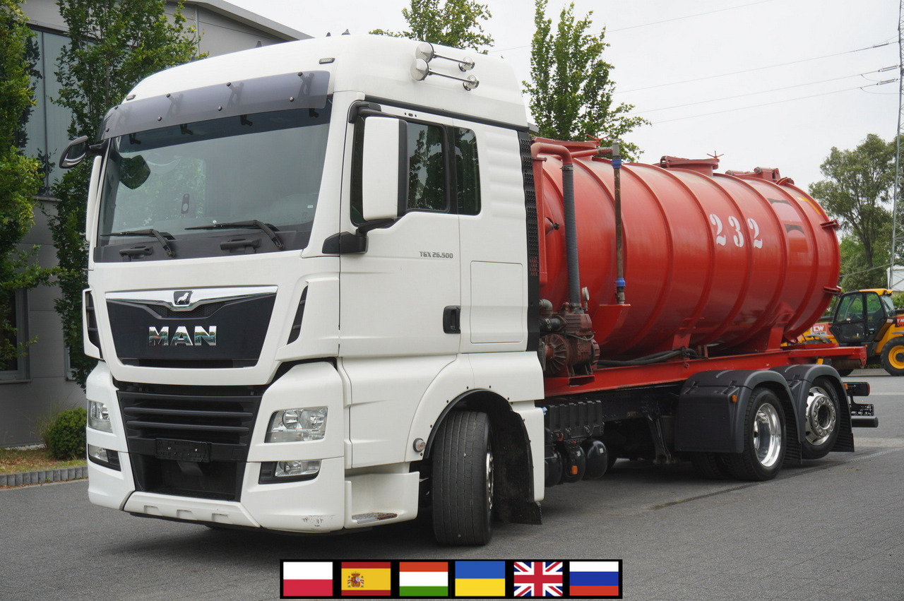 MAN TGX 26.500 / NEW Stal Septic barrel 13000 l / steering 3rd axle - صهريج السماد السائل: صورة 1 MAN TGX 26.500 / NEW Stal Septic barrel 13000 l / steering 3rd axle - صهريج السماد السائل: صورة 1