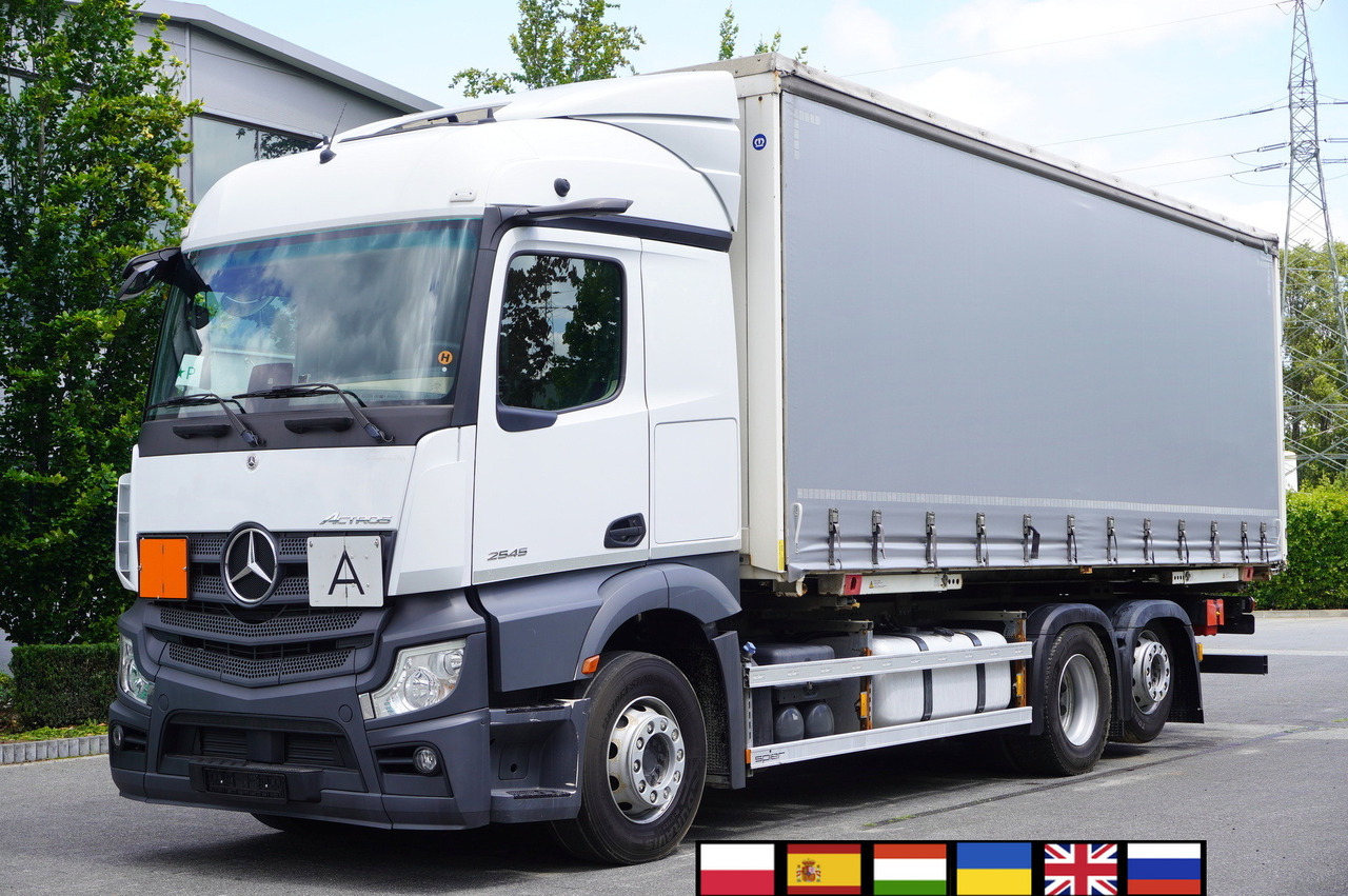 MERCEDES-BENZ Actros 2545 6×2 MP5 / ADR AT / Curtainsider 18 EPAL - شاحنة ذات ستائر جانبية: صورة 1 MERCEDES-BENZ Actros 2545 6×2 MP5 / ADR AT / Curtainsider 18 EPAL - شاحنة ذات ستائر جانبية: صورة 1