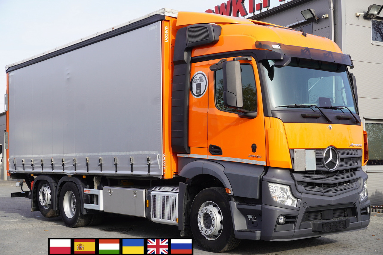 MERCEDES-BENZ Actros 2545 6×2 MP5 / FULL ADR / Curtainsider 17 EPAL - شاحنة ذات ستائر جانبية: صورة 1 MERCEDES-BENZ Actros 2545 6×2 MP5 / FULL ADR / Curtainsider 17 EPAL - شاحنة ذات ستائر جانبية: صورة 1