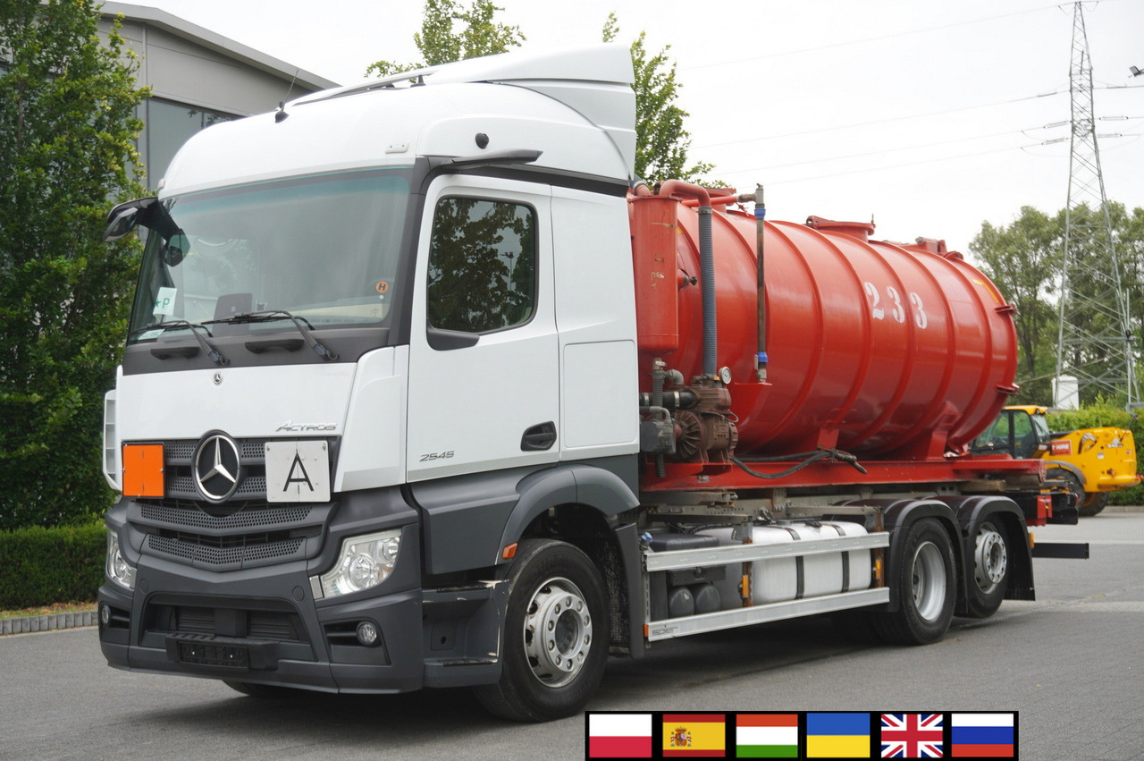 MERCEDES-BENZ Actros 2545 6 × 2 MP5 / NEW septic barrel 13000 L - شاحنة صهريج: صورة 1 MERCEDES-BENZ Actros 2545 6 × 2 MP5 / NEW septic barrel 13000 L - شاحنة صهريج: صورة 1