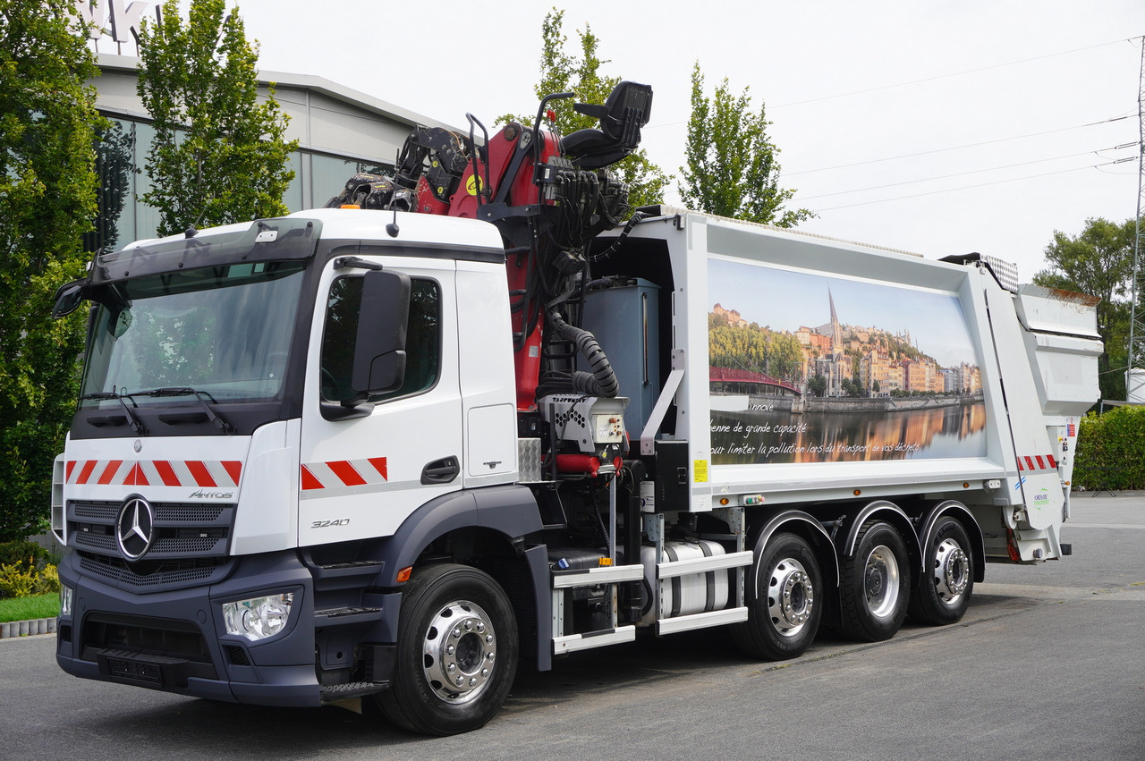 MERCEDES-BENZ Antos 3240 8x2 / Tajfun 5T crane / Farid Industries garbage truck/ 3 steered axles - فراغ شاحنة: صورة 3 MERCEDES-BENZ Antos 3240 8x2 / Tajfun 5T crane / Farid Industries garbage truck/ 3 steered axles - فراغ شاحنة: صورة 3