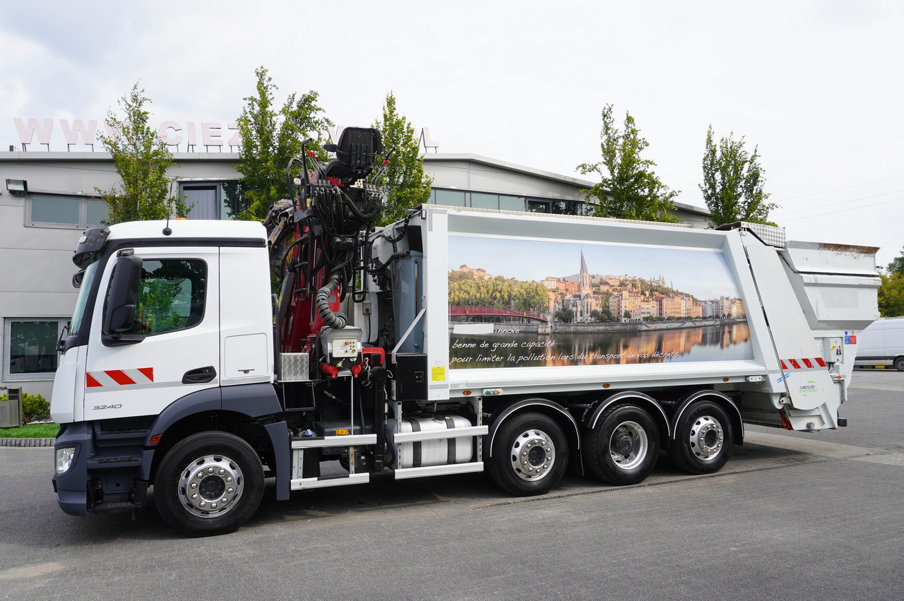 MERCEDES-BENZ Antos 3240 8x2 / Tajfun 5T crane / Farid Industries garbage truck/ 3 steered axles - شاحنة قمامة: صورة 5 MERCEDES-BENZ Antos 3240 8x2 / Tajfun 5T crane / Farid Industries garbage truck/ 3 steered axles - شاحنة قمامة: صورة 5