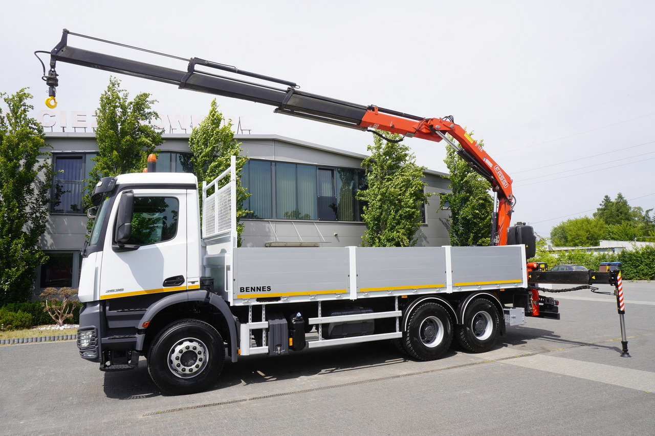 MERCEDES-BENZ Arocs 2633 flatbed truck / Crane FASSI F155A.0.23 / REMOTE CONTROL / 230,000 km - شاحنات مسطحة, شاحنة كرين: صورة 3 MERCEDES-BENZ Arocs 2633 flatbed truck / Crane FASSI F155A.0.23 / REMOTE CONTROL / 230,000 km - شاحنات مسطحة, شاحنة كرين: صورة 3