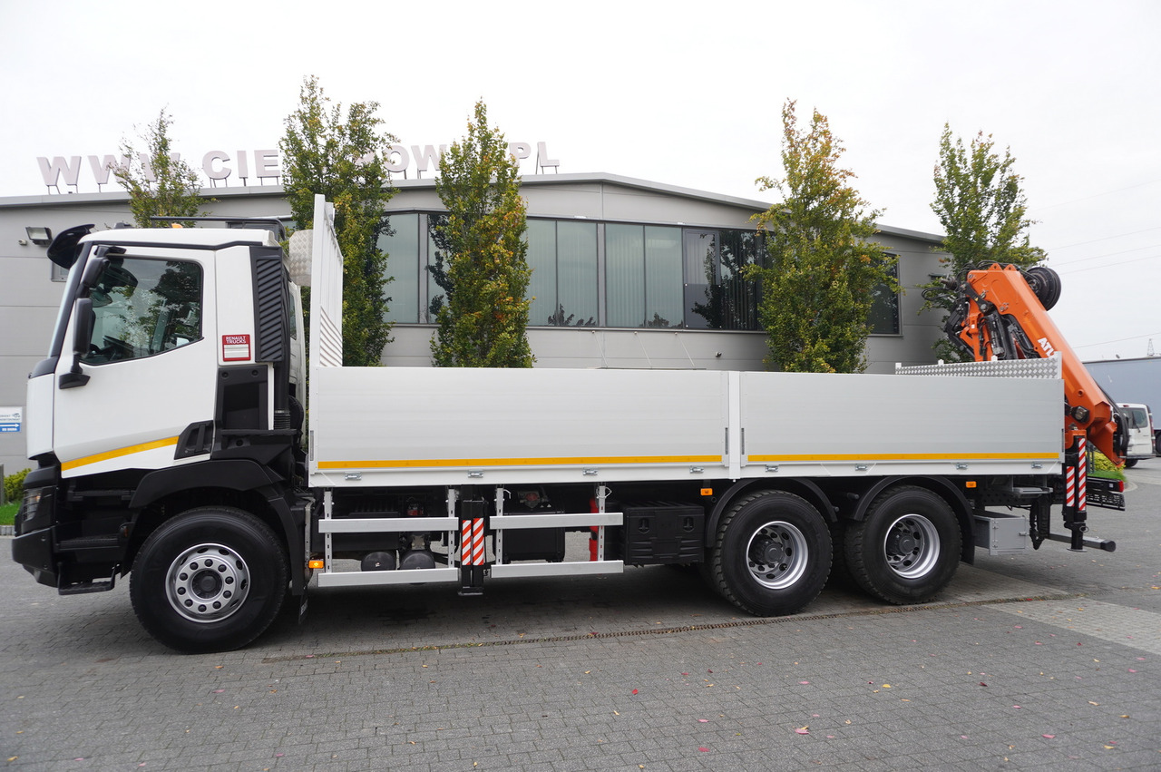 RENAULT C380 Comfort 6x4 / Atlas 172.3E crane / Range 12.3 m / capacity 6.1 t / Flatbed 17 EPAL - شاحنات مسطحة, شاحنة كرين: صورة 4 RENAULT C380 Comfort 6x4 / Atlas 172.3E crane / Range 12.3 m / capacity 6.1 t / Flatbed 17 EPAL - شاحنات مسطحة, شاحنة كرين: صورة 4