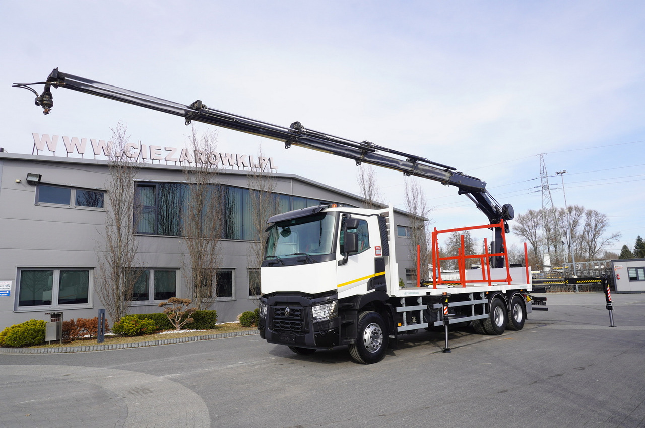 RENAULT C430 / HIAB 244 EP-5 HIDUO crane 8400 kg 15 m / Platform with stanchions - شاحنة كرين: صورة 2 RENAULT C430 / HIAB 244 EP-5 HIDUO crane 8400 kg 15 m / Platform with stanchions - شاحنة كرين: صورة 2