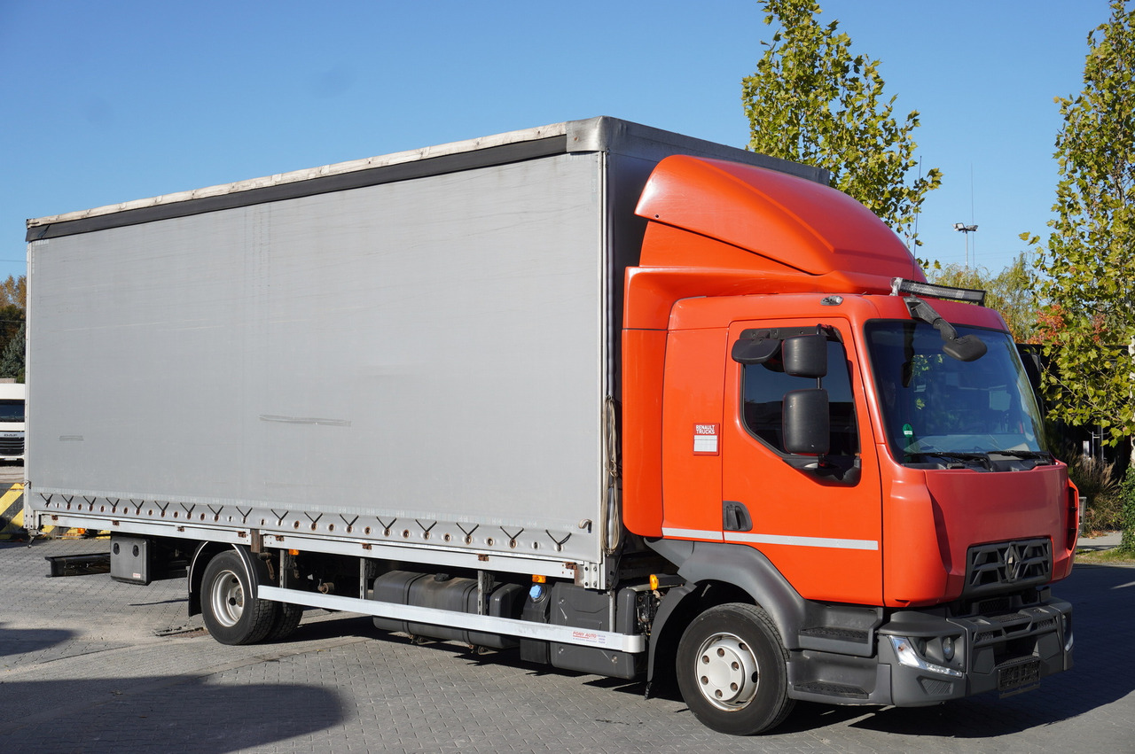 RENAULT Midlum 12.245 / dropside / sleeper / 18 pallets - شاحنة ذات ستائر جانبية: صورة 2 RENAULT Midlum 12.245 / dropside / sleeper / 18 pallets - شاحنة ذات ستائر جانبية: صورة 2