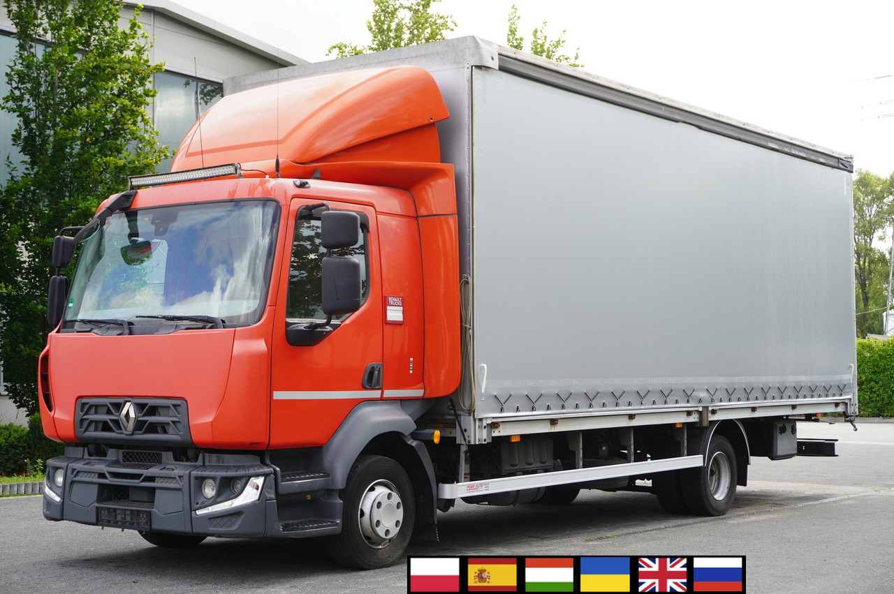 RENAULT Midlum 12.245 / dropside / sleeper / 18 pallets - شاحنة ذات ستائر جانبية: صورة 1 RENAULT Midlum 12.245 / dropside / sleeper / 18 pallets - شاحنة ذات ستائر جانبية: صورة 1