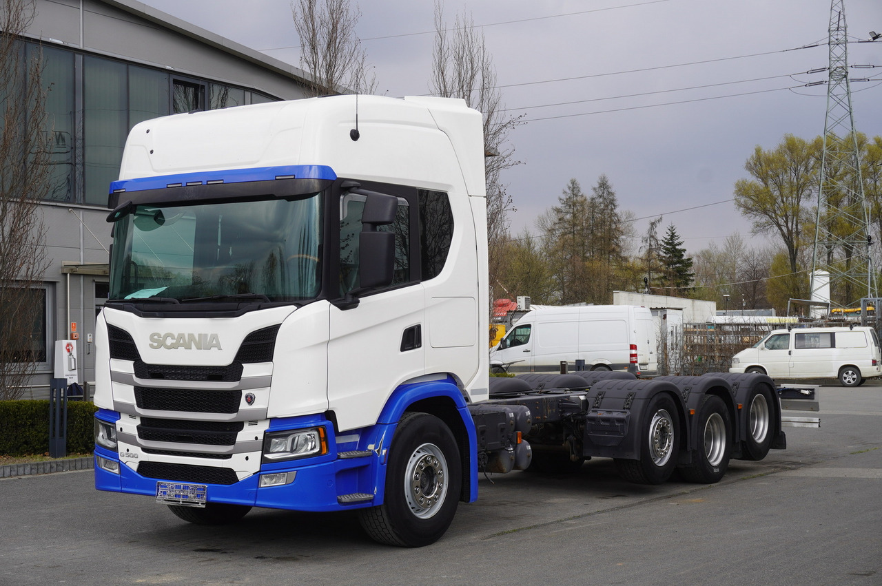 SCANIA G500 8x2 / 2nd axis steered / Chassis 8.35 m / 2021 - شاحنة بهيكل معدني للمقصورة: صورة 1 SCANIA G500 8x2 / 2nd axis steered / Chassis 8.35 m / 2021 - شاحنة بهيكل معدني للمقصورة: صورة 1