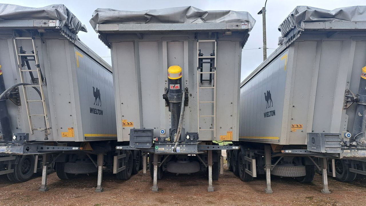WIELTON NW-3 / weight 6.2 t / capacity 38m3 / Electrically folded roof / Teflon / 20 units, 2022 - نصف مقطورة قلابة: صورة 2 WIELTON NW-3 / weight 6.2 t / capacity 38m3 / Electrically folded roof / Teflon / 20 units, 2022 - نصف مقطورة قلابة: صورة 2