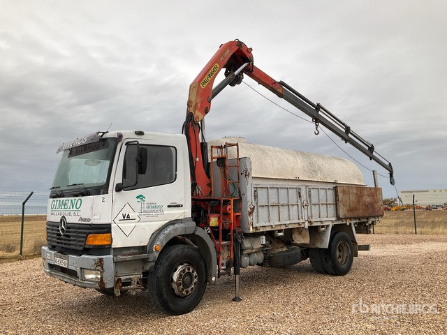 1998 Mercedes-Benz Atego 1823 1998 Palfinger PK14080 5640 kg ... Dump Truck with Crane - شاحنة قلاب: صورة 1 1998 Mercedes-Benz Atego 1823 1998 Palfinger PK14080 5640 kg ... Dump Truck with Crane - شاحنة قلاب: صورة 1