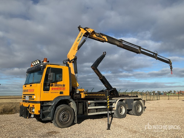 2001 Iveco 380EH 6x4 with Crane Rollback Truck - شاحنة برافعة خطافية, شاحنة كرين: صورة 1 2001 Iveco 380EH 6x4 with Crane Rollback Truck - شاحنة برافعة خطافية, شاحنة كرين: صورة 1