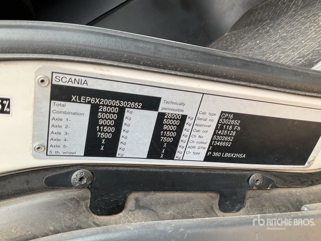 2012 Scania P360B 6x2 Hooklift Truck - شاحنة برافعة خطافية: صورة 2 2012 Scania P360B 6x2 Hooklift Truck - شاحنة برافعة خطافية: صورة 2