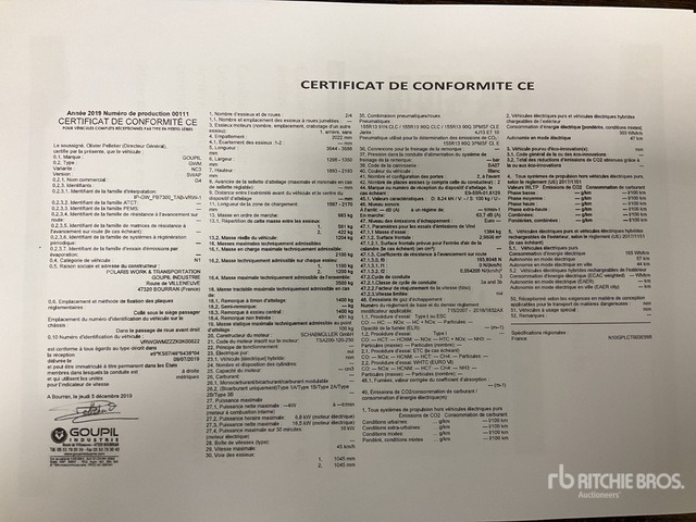 2019 Goupil G4M Electric Utility Vehicle - سيارة خدمات/ سيارة خاصة: صورة 2 2019 Goupil G4M Electric Utility Vehicle - سيارة خدمات/ سيارة خاصة: صورة 2