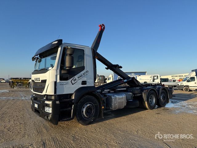 2014 Iveco Stralis 450 6x2 Roll-Off Truck - شاحنة برافعة خطافية: صورة 1 2014 Iveco Stralis 450 6x2 Roll-Off Truck - شاحنة برافعة خطافية: صورة 1
